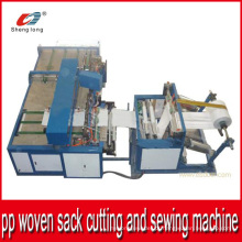 China Fornecedor Automático de plástico PP Woven Sack Cutting and Sewing Machine